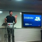 Christian Dawson gives a lightning talk at #EFFSalon